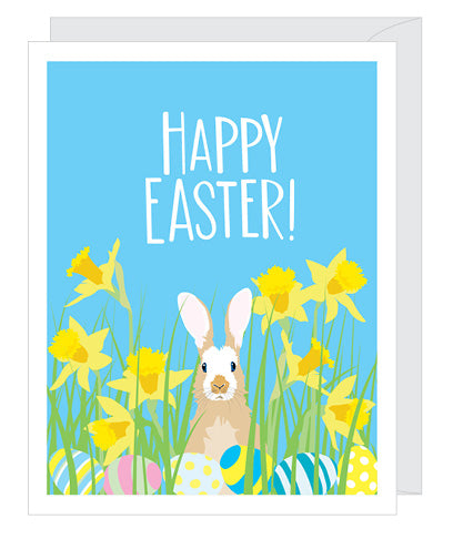 Bunny & Eggs Easter Card
