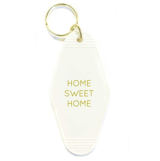 Motel Key Tag - Home Sweet Home (White)