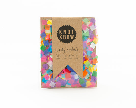 Single Serving Size Tiny Rainbow Confetti by Knot & Bow