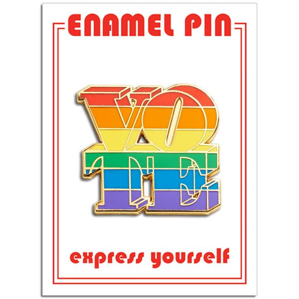 Pin- VOTE (Rainbow)