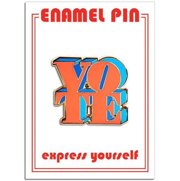 Pin- VOTE (Red & Blue)