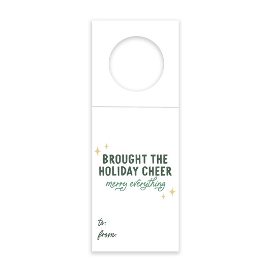 Merry Everything Wine Gift Tag Set