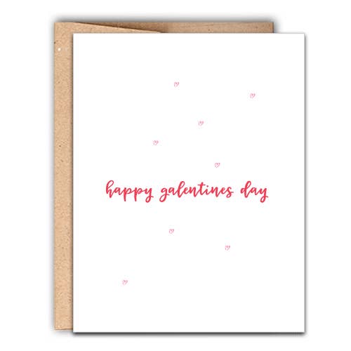 Happy Galentine's Day Letterpress Card