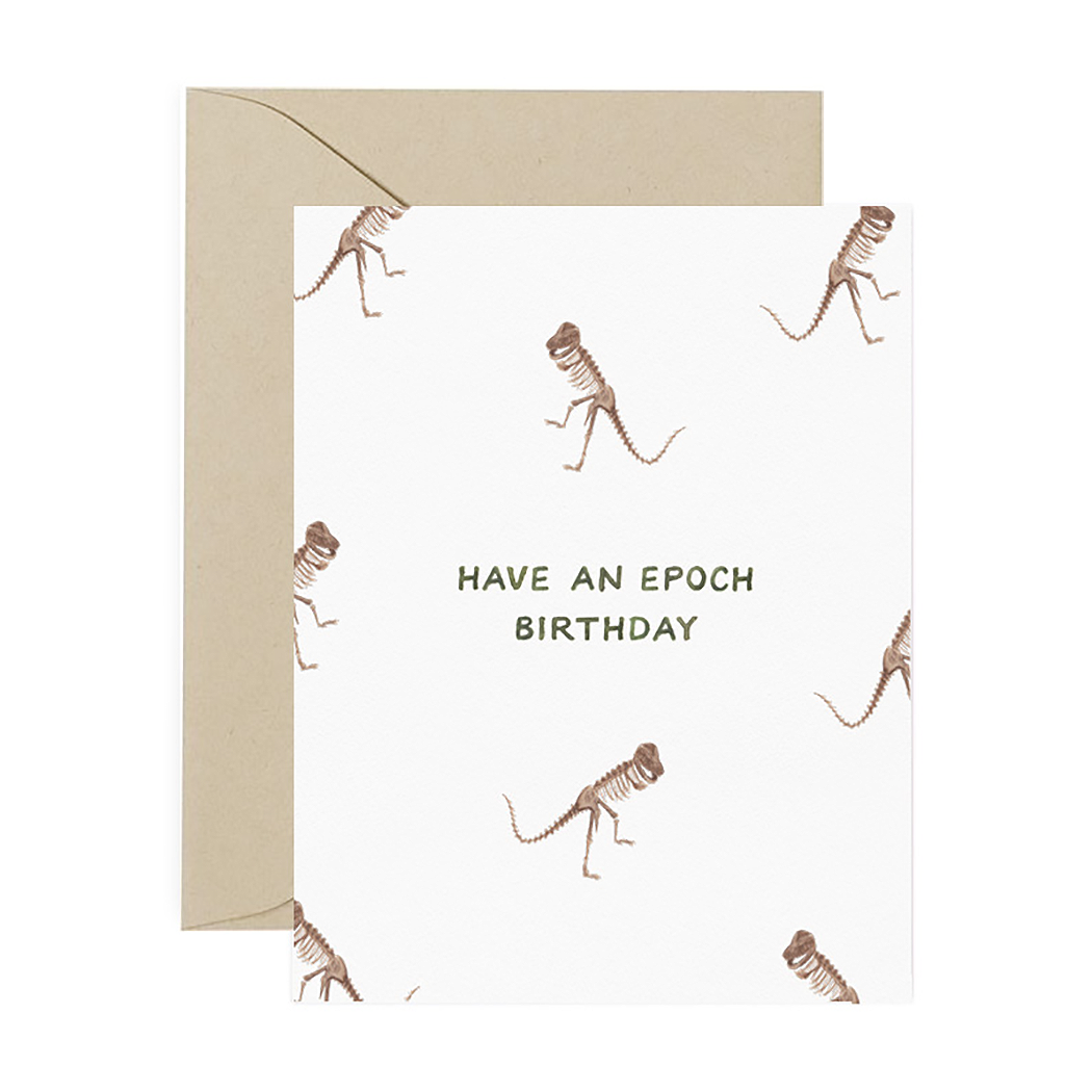 Epoch Dinosaur Birthday Card