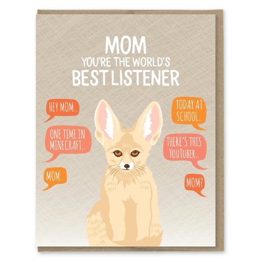 Best Listener Mother's Day Card