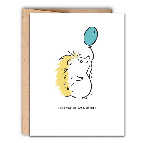 Hope Your Birthday is on Point Birthday Letterpress Card