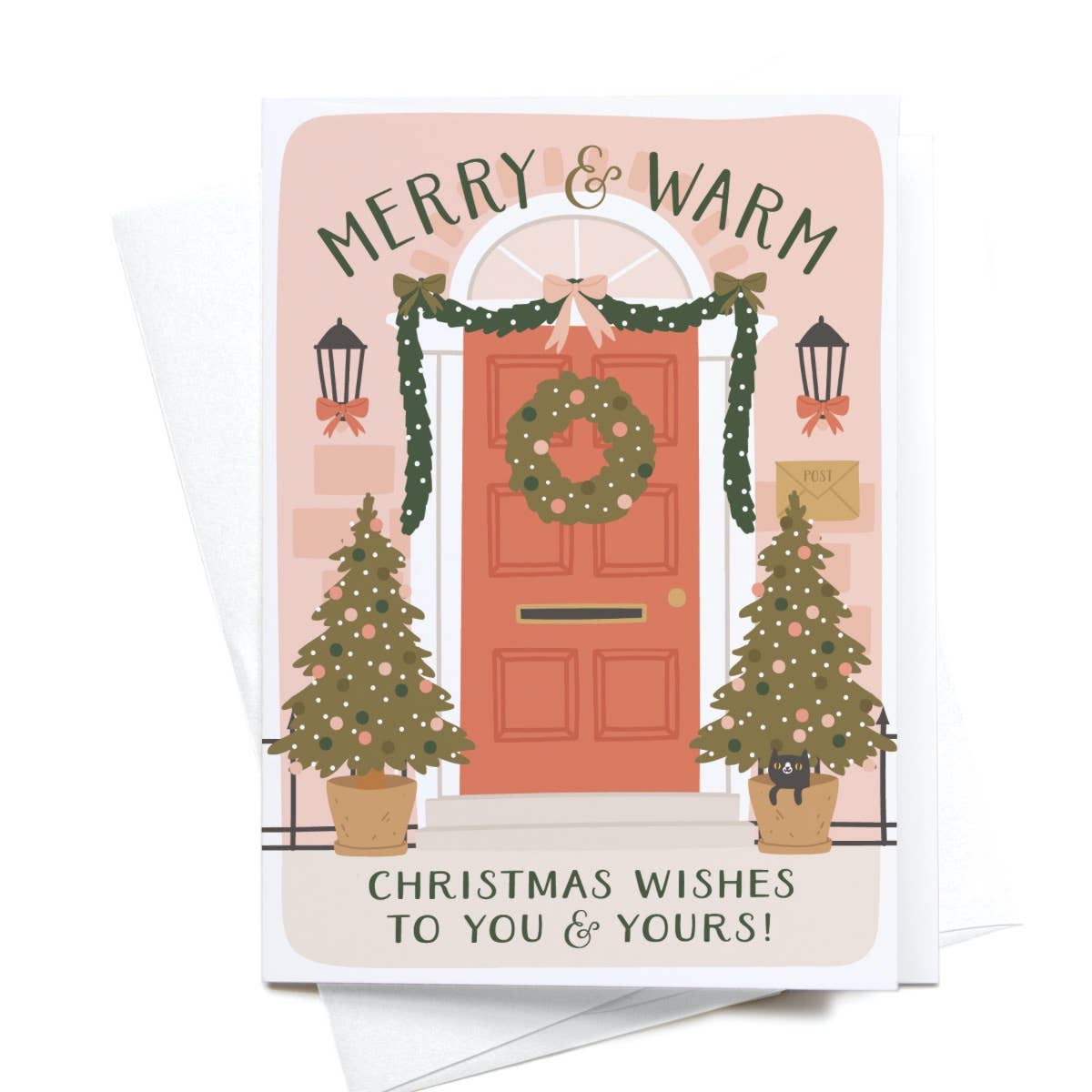Boxed Set of 10 Merry & Warm Christmas Wishes Folded Notes