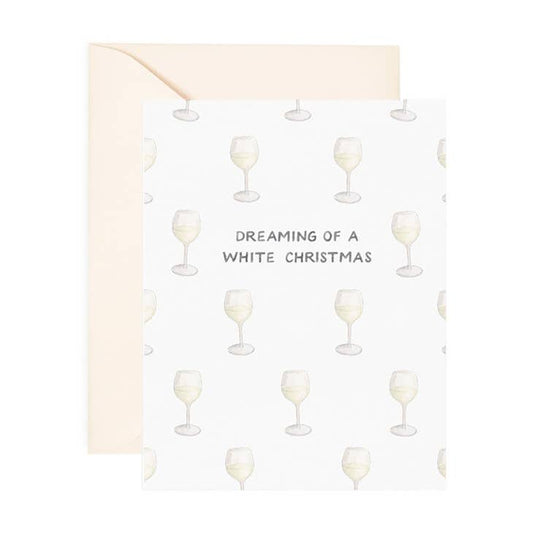 White Wine Christmas Card