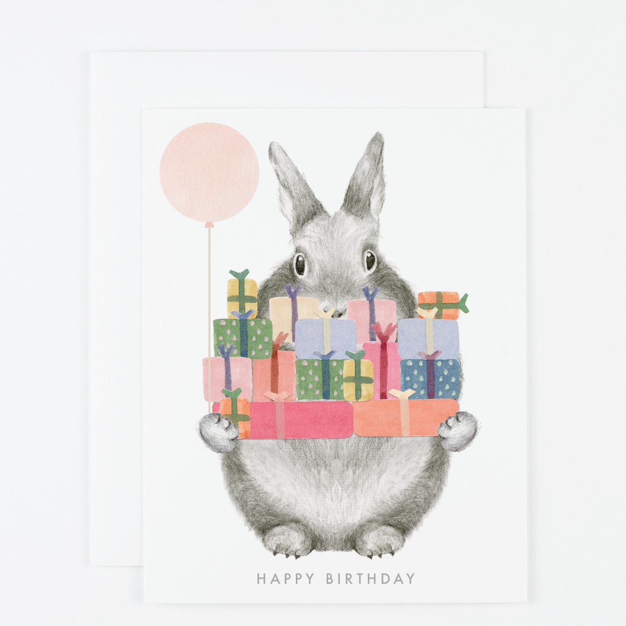 Bunny With Gifts Card