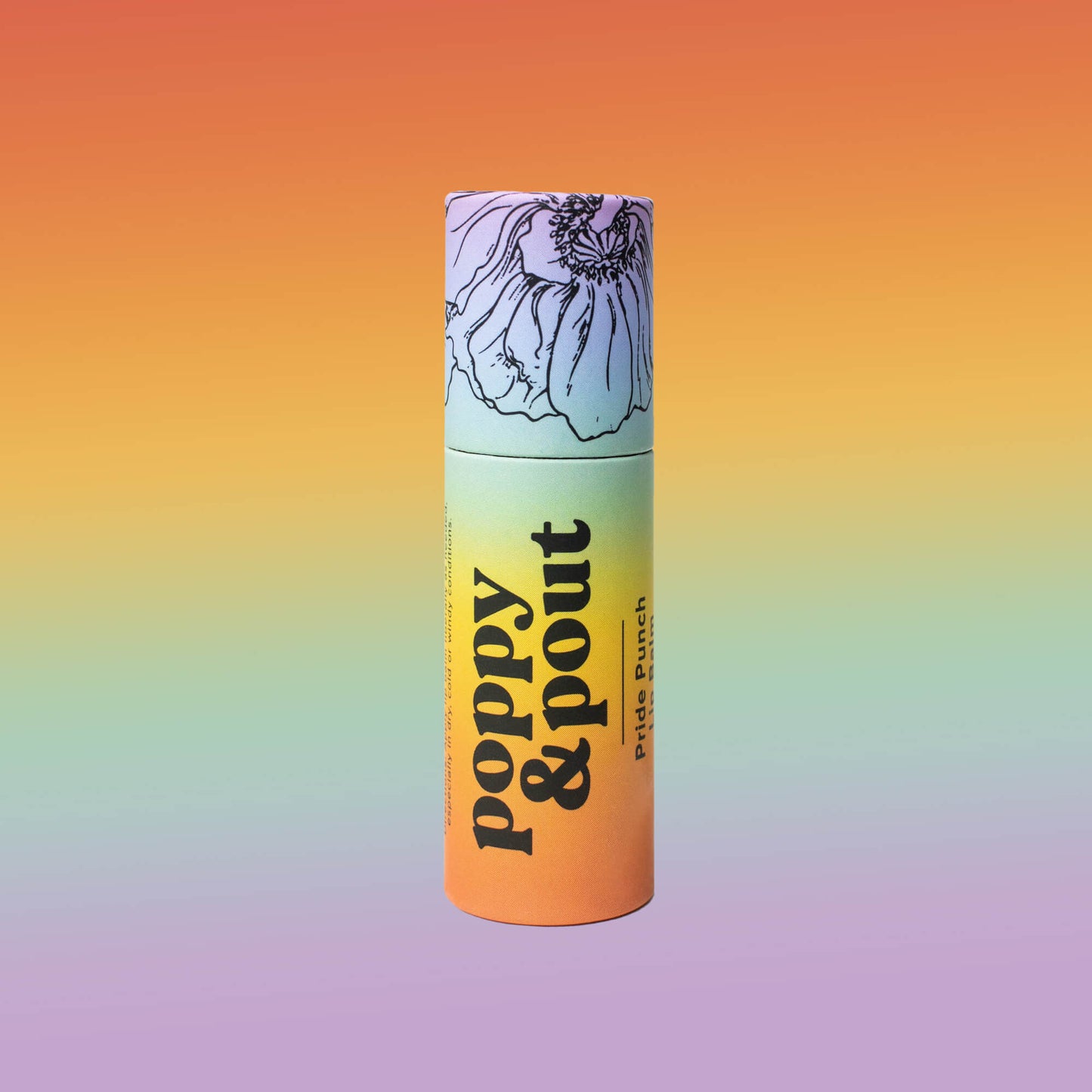 Pride Punch Poppy & Pout Lip Balm (LIMITED EDITION) - Now Vegan!
